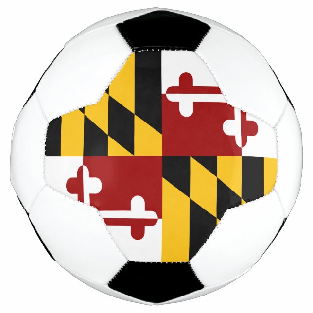 Ballon De Foot Drapeau du Maryland (Devant)
