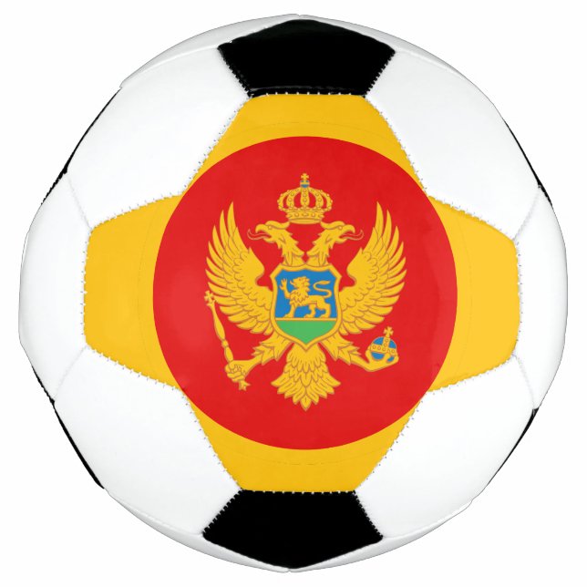 Ballon De Foot Drapeau du Monténégro (Devant)