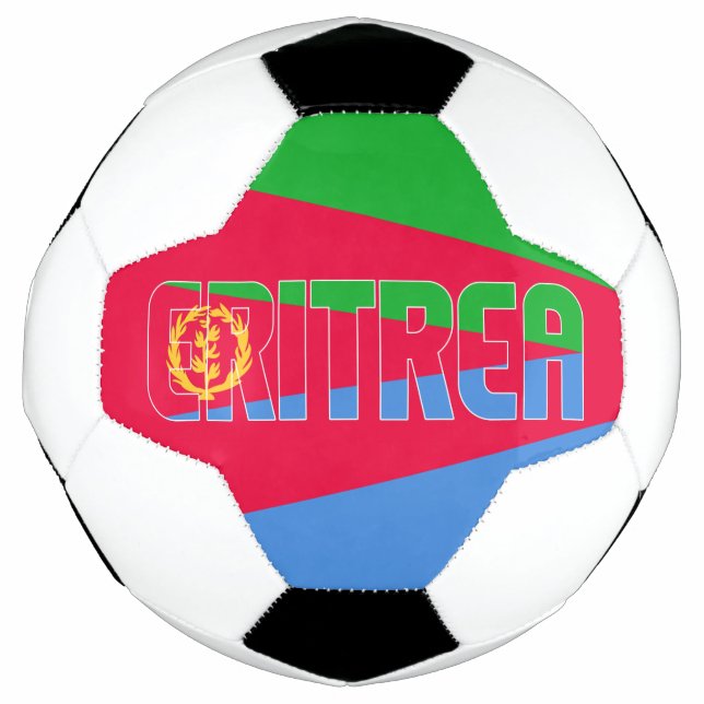 Ballon De Foot Drapeau Erythrée Patriotique  (Devant)