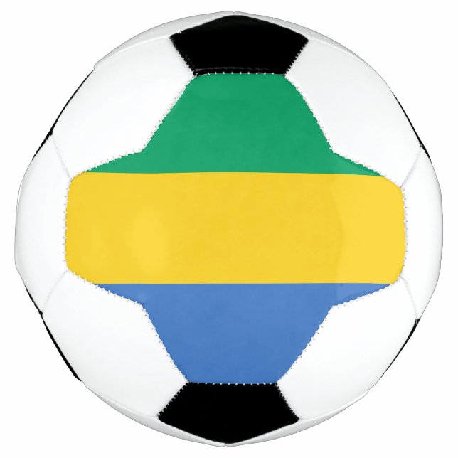 Ballon De Foot Drapeau Gabon (Devant)