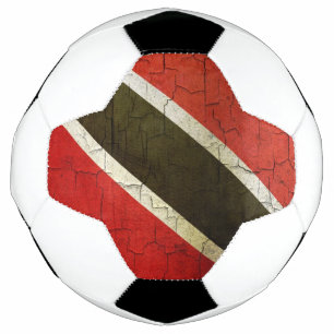 Ballon De Foot Drapeau Grunge Trinité-Et-Tobago