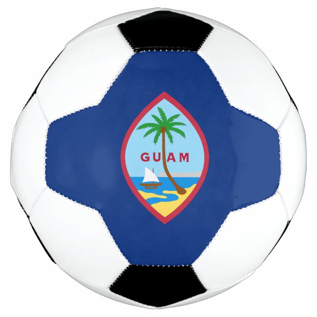 Ballon De Foot Drapeau Guam (Devant)