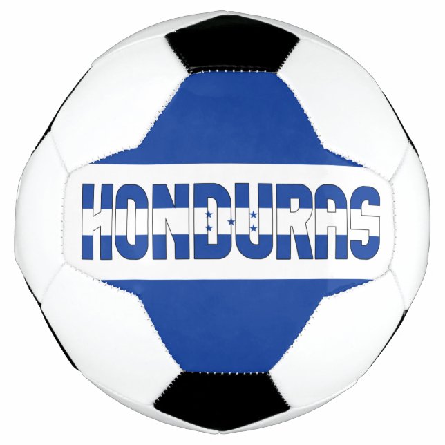 Ballon De Foot Drapeau hondurien Bicolor Patriotique  (Devant)