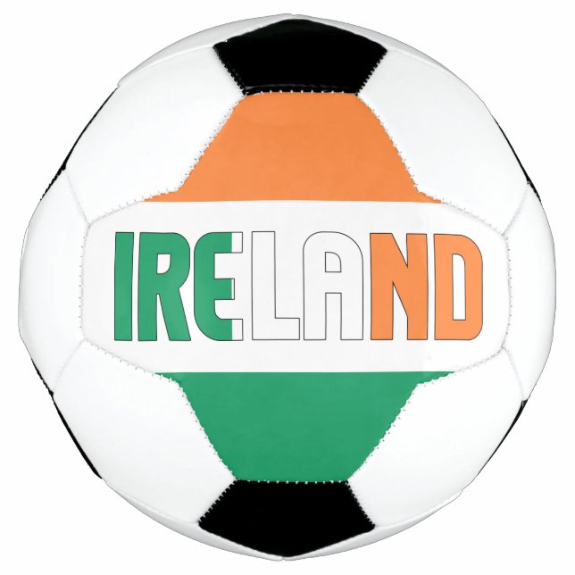 Ballon De Foot Drapeau irlandais Tricolor Patriotique  (Devant)