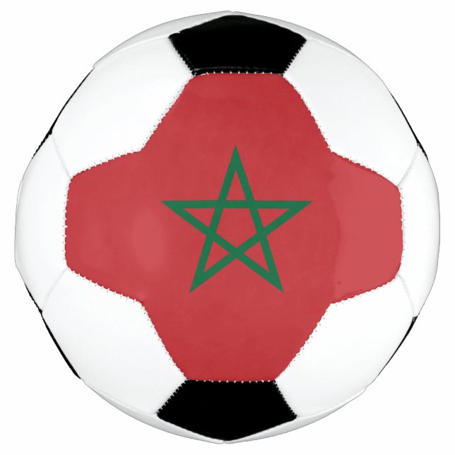 Ballon De Foot Drapeau Maroc (Devant)