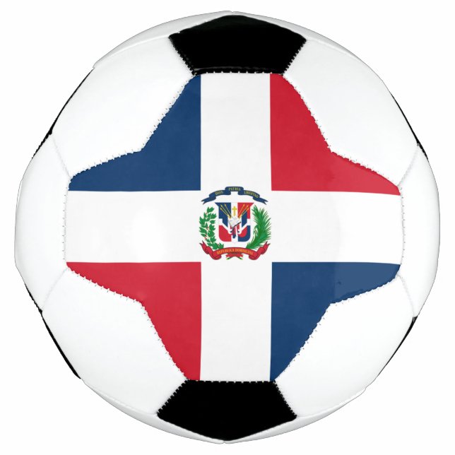Ballon De Foot Drapeau République Dominicaine Soccer Ball (Devant)