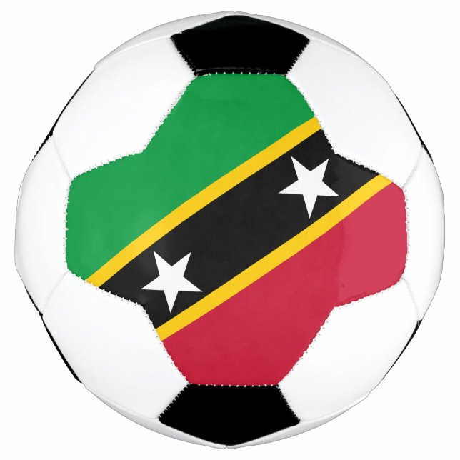 Ballon De Foot Drapeau Saint-Kitts-et-Nevis (Devant)