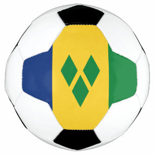 Ballon De Foot Drapeau Saint-Vincent-et-les Grenadines Vincy