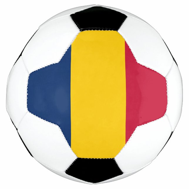 Ballon De Foot Drapeau Tchad (Devant)