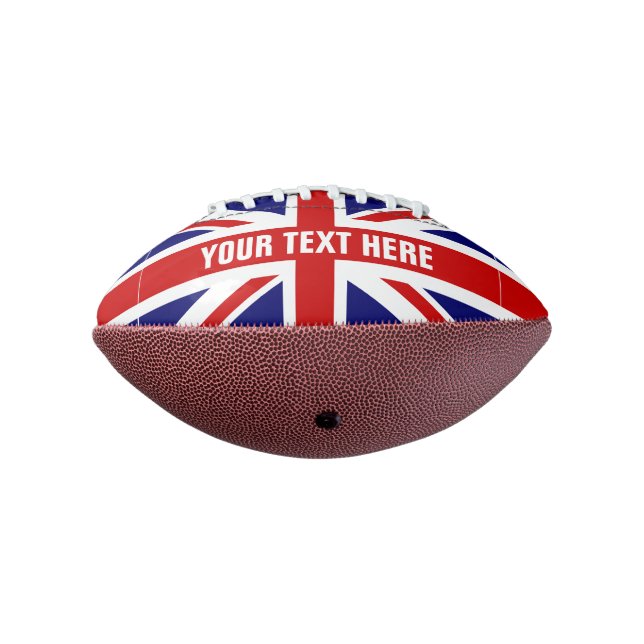Ballon De Foot Drapeau Union Jack britannique imprimé sur mesure (Tourné à 270°)