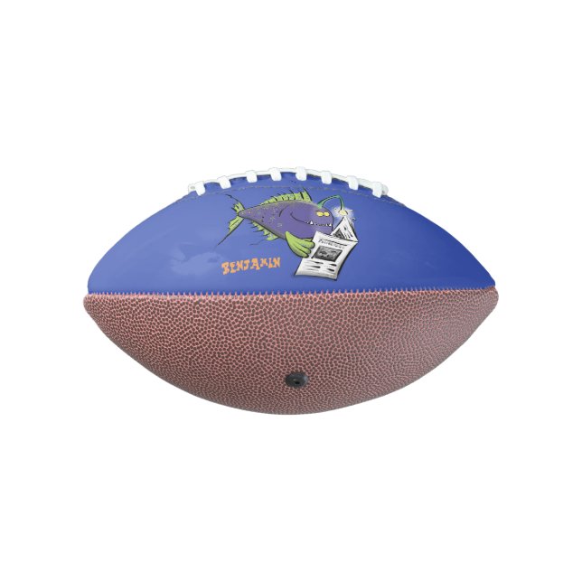 Ballon De Foot Drôle caricature de poisson de pêcheur (Tourné à 270°)