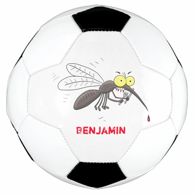 Ballon De Foot Drôle dessin d'insecte moustique (Devant)