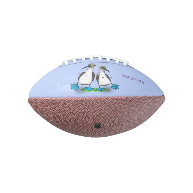 Ballon De Foot Drôle, joyeux croquis à pieds bleus dansant dessin (Tourné à 270°)