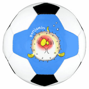 Ballon De Foot Drôle poisson poivron porc-épic caricature poisson
