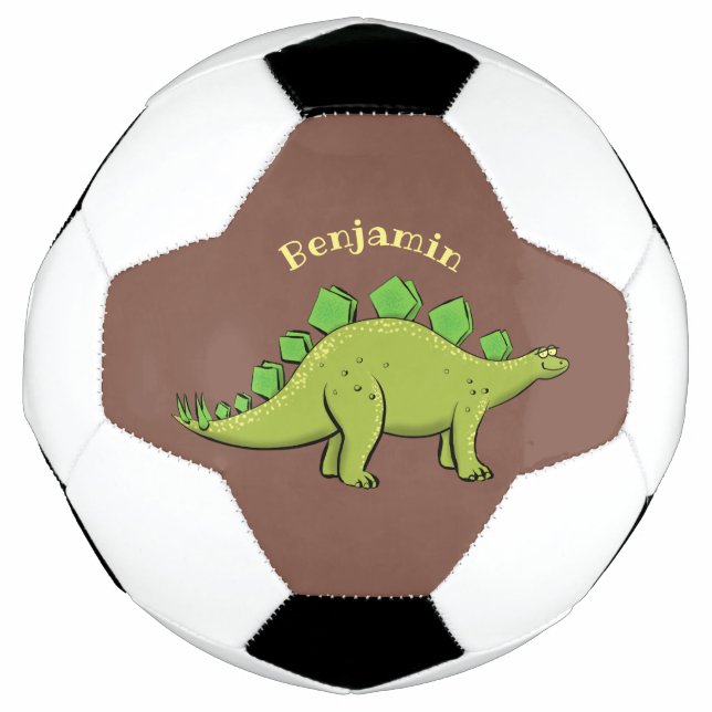 Ballon De Foot Drôle stegosaurus dinosaure dessin animé (Devant)