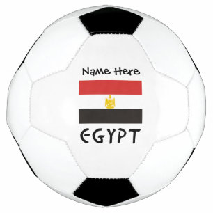 Ballon De Foot Égypte et Drapeau égyptien avec votre nom balle de