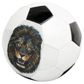 Ballon De Foot Electric Thunder Lion Soccer Ball