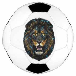 Ballon De Foot Electric Thunder Lion Soccer Ball