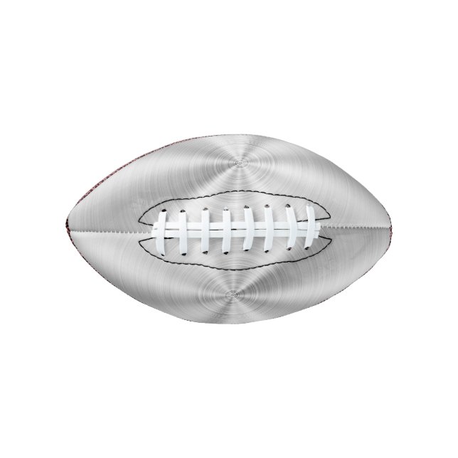 Ballon De Foot Elégant Faux métal brillant argent (Devant)