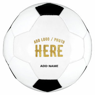 BALLON DE FOOT ÉLÉGANT MODERNE PERSONNALISABLE BLANC VÉRIFIÉ MARQ