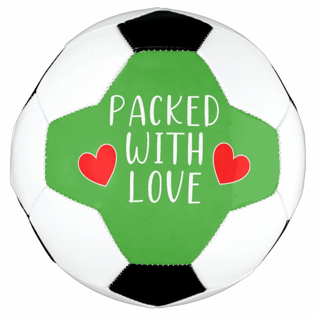 Ballon De Foot Emballé de balle de soccer d'amour (Devant)