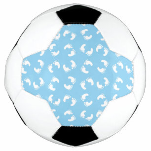 Ballon De Foot Empreintes bébé, Pied bébé, Marches, Bleu, Garçon