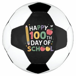 Ballon De Foot Enseignants du 100e jour d'école Joyeux 100 jours