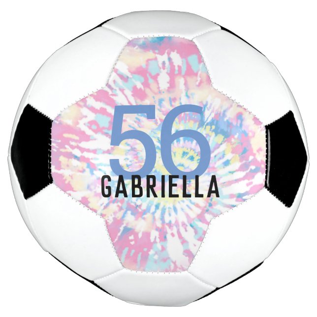 Ballon De Foot Équipe de teinture rose Jersey Numéro et nom (Tourné)