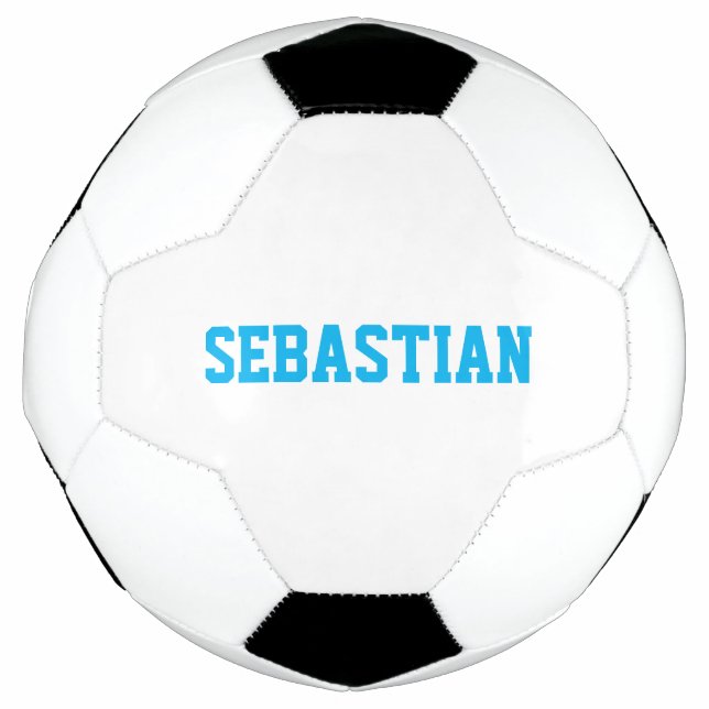 Ballon De Foot Équipe sportive personnalisée bleu clair (Devant)
