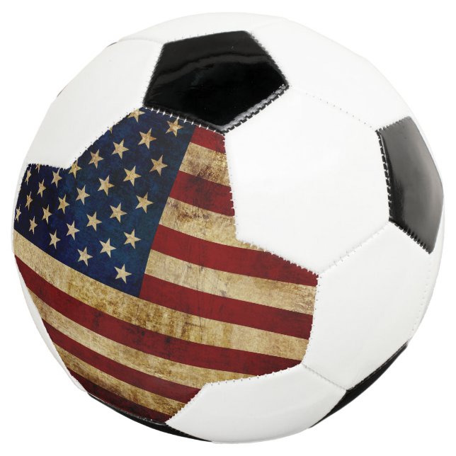 Ballon De Foot États-Unis / Drapeau Grunge (3/4)