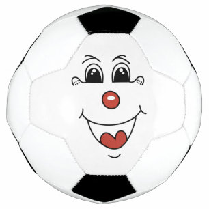 BALLON DE FOOT FACE DE CLOWN