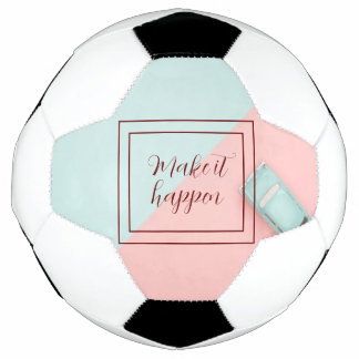 Ballon De Foot Faire Bleu Rose Advenir