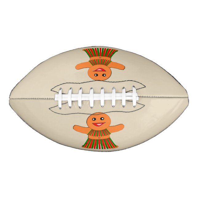 Ballon De Foot Fête de Noël Femme de pain d'épices (Devant)