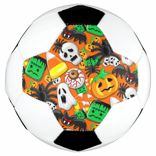 Ballon De Foot Fête des Candies Éffrayantes d'Halloween (Devant)