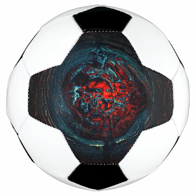 Ballon De Foot Feu rouge d'enfer océanique (Devant)