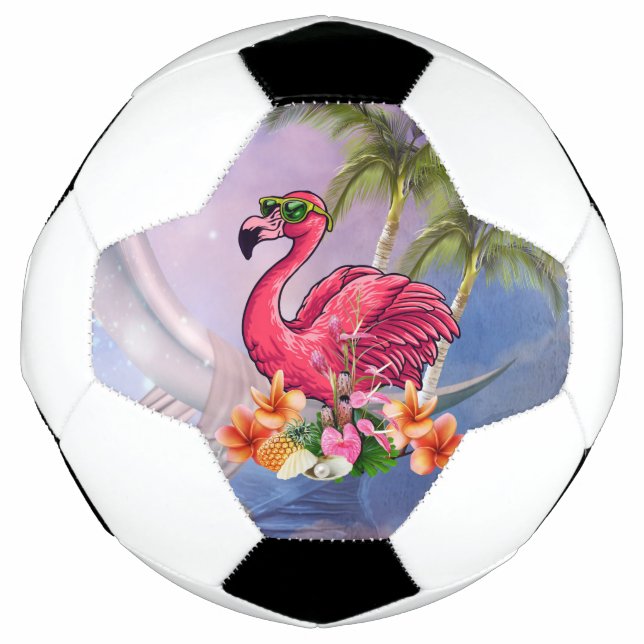 Ballon De Foot Flamingo drôle (Devant)