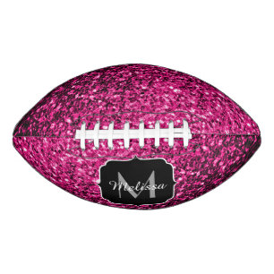 Ballon De Foot Flamme de parties scintillant rose chaud Nom du mo