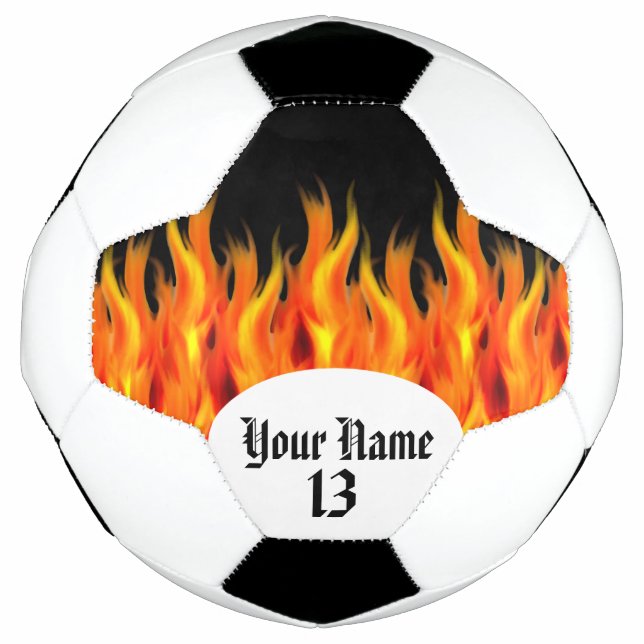 Ballon De Foot Flamme personnalisée (Devant)