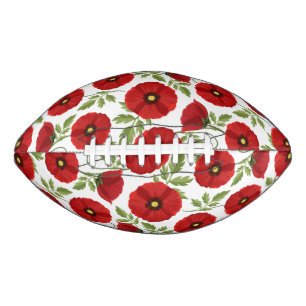 Ballon De Foot Fleurs d'été joyeuses floraison de pavot