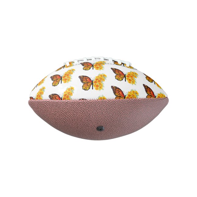 Ballon De Foot Flower Butterfly with Yellow California Poppy (Tourné à 270°)