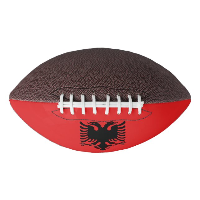 Ballon De Foot Football américain avec drapeau d'Albanie (Devant)