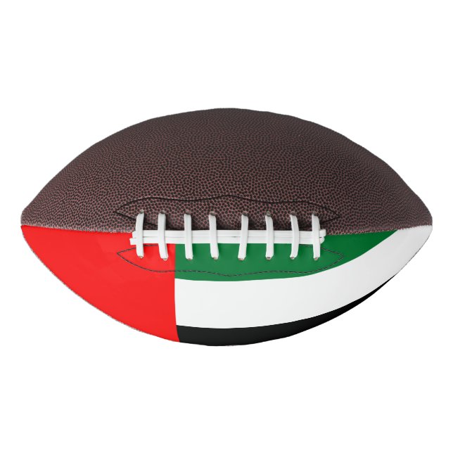 Ballon De Foot Football américain avec drapeau des EAU (Devant)