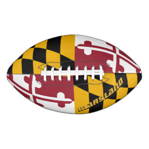 Ballon De Foot Football américain avec drapeau du Maryland / État