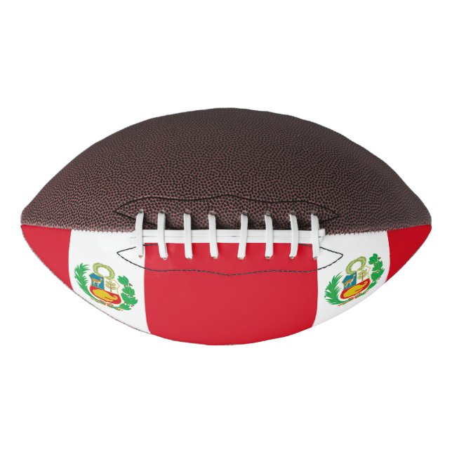 Ballon De Foot Football américain patriotique avec drapeau du Pér (Devant)