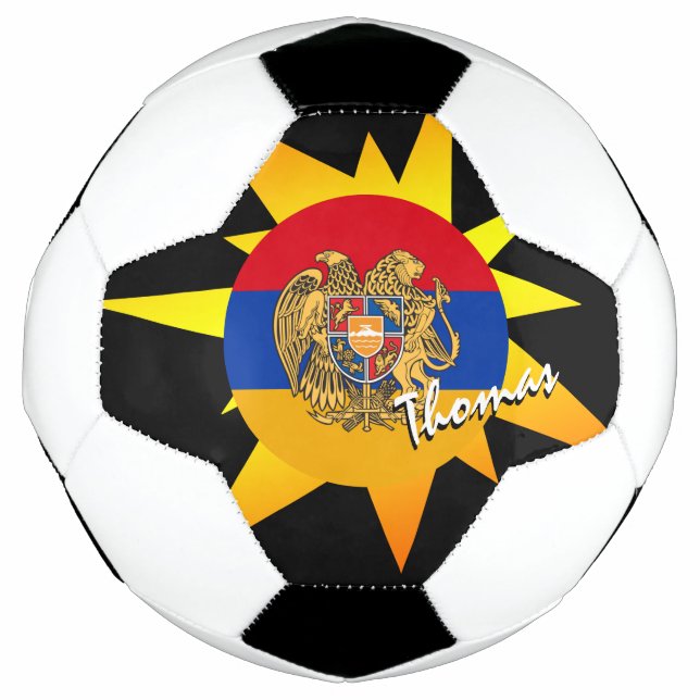 Ballon De Foot Football arménien & drapeau arménien / BANG (Devant)