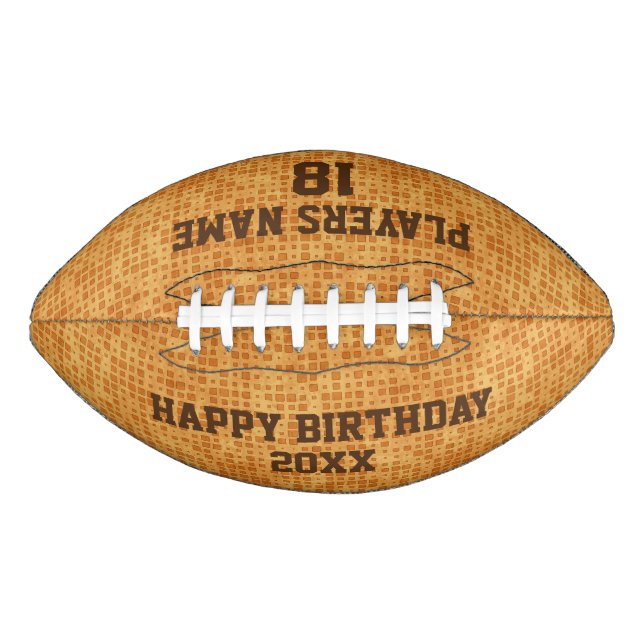 Ballon De Foot Football d'anniversaire personnalisable (Devant)