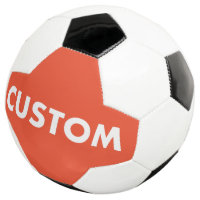 Football de soccer personnalisé rouge