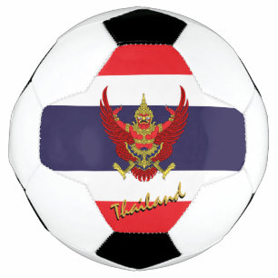 Ballon De Foot Football et drapeau thaïlandais / Sport