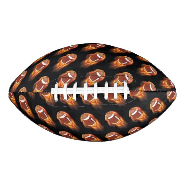 Ballon De Foot Football flamboyant/Noir (Devant)