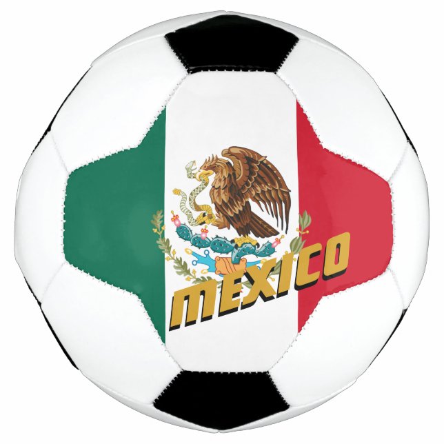 Ballon De Foot Football mexicain & Drapeau mexicain / Sports (Devant)
